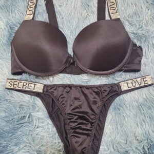 Conjunto Negro Panti Brilloso 3