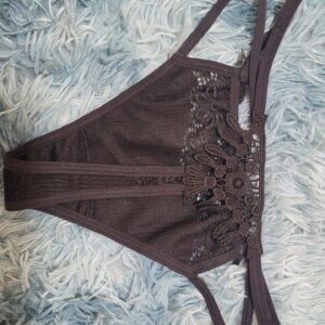 Tanga Negra Estampado