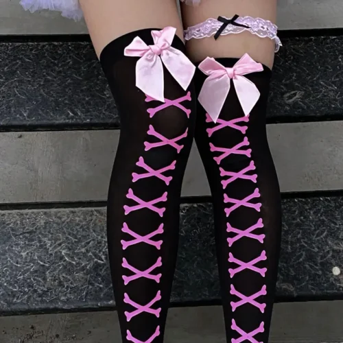 Girl Bone Bow Socks