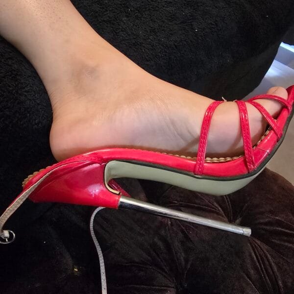 Tacones grandes stilleto rojos
