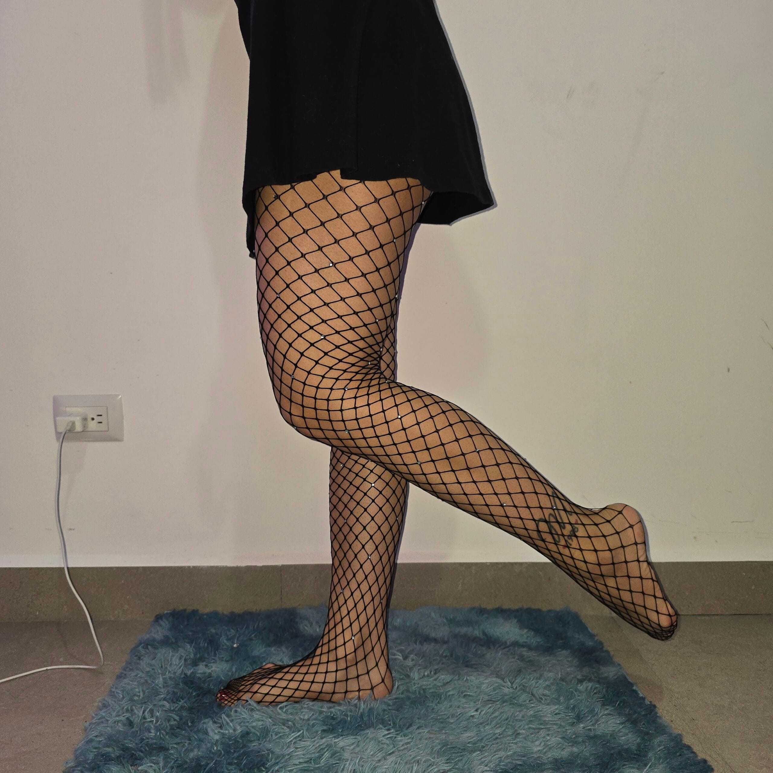 Pantyhose de red negras unitalla y unisex