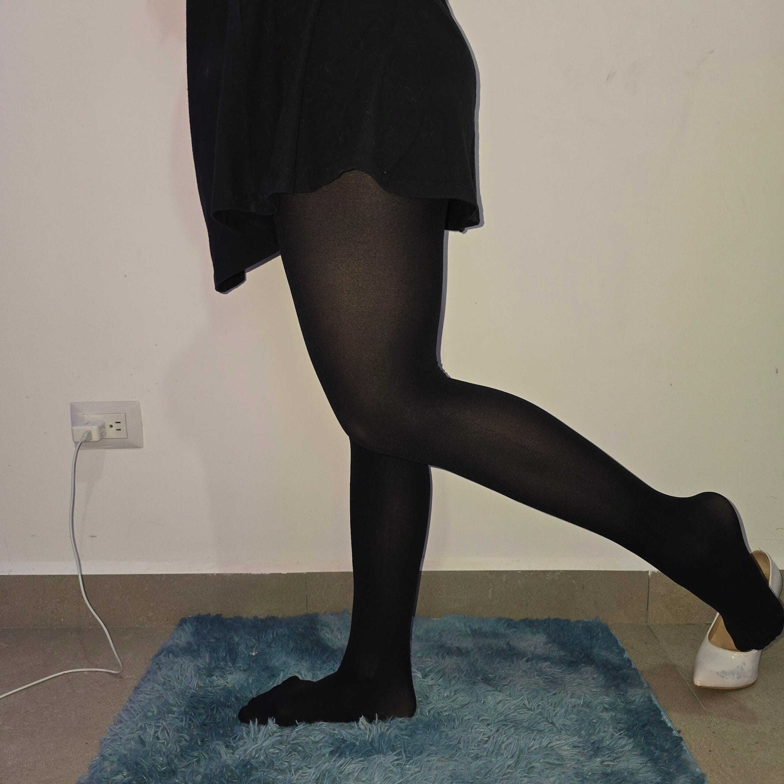 Pantyhose para hombre o mujer negras completas